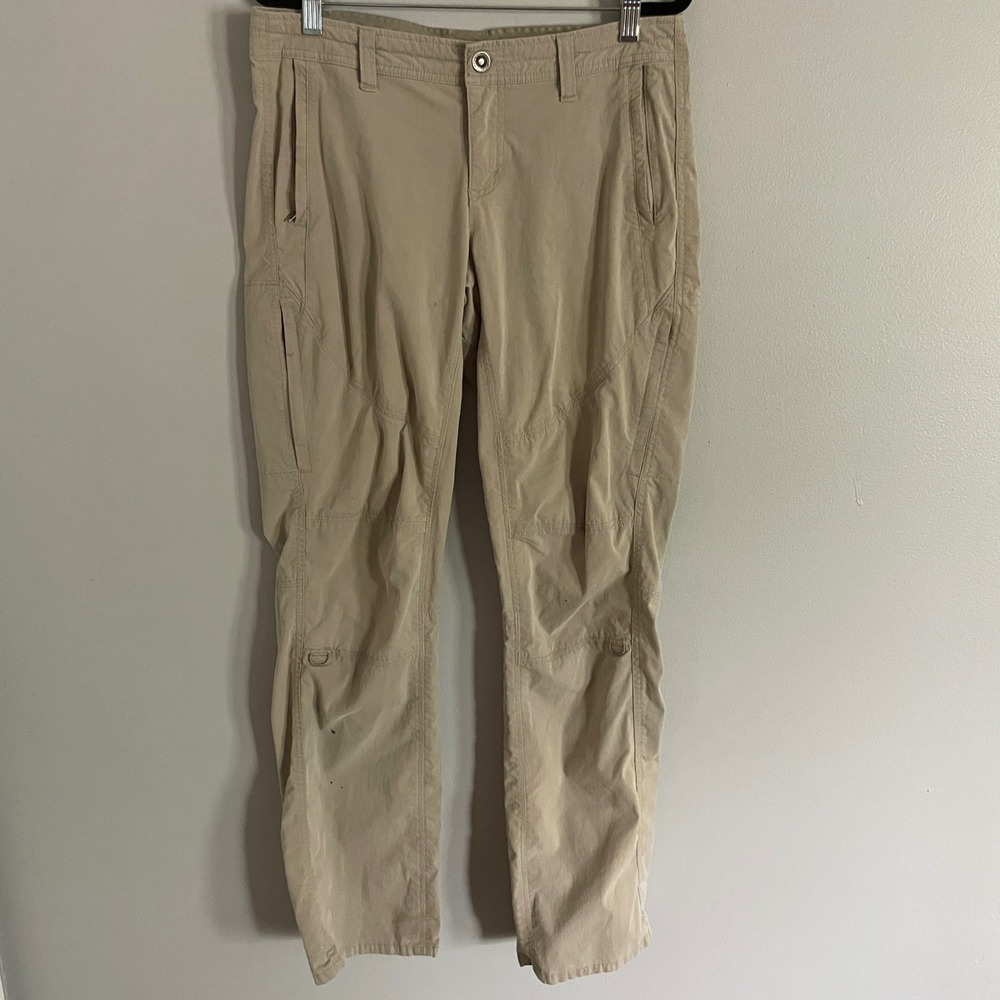 Kuhl Splash Roll-Up Pants Womens 8 Reg‎ Tan Hiking Utility Gorpcore - Picture 9 of 14